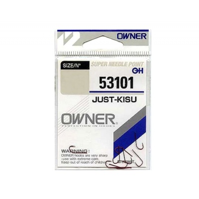 Крючок OWNER Just Kisu red №12 15шт