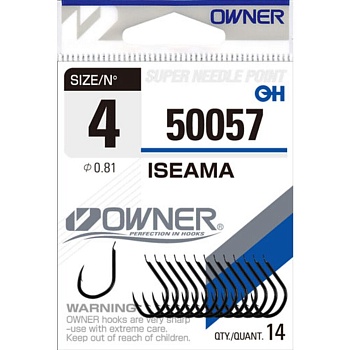 Крючок OWNER Iseama black №10 14шт