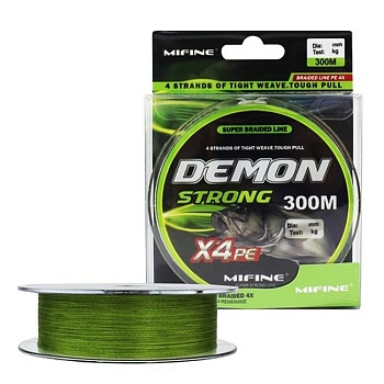 Леска плетёная Mifine Demon Strong X4 300m 0,12мм