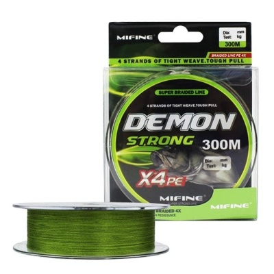 Леска плетёная Mifine Demon Strong X4 300m 0,14мм