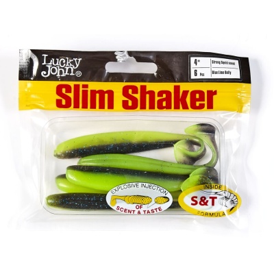 Виброхвосты съедоб. искусст. LJ Pro Series SLIM SHAKER 4in (10.00)/085 6шт.
