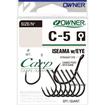 Крючок OWNER Carp Iseama w/eye BC №10 14шт