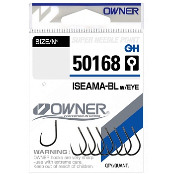 Крючок OWNER Iseama BL  w/eye BC №10 9шт