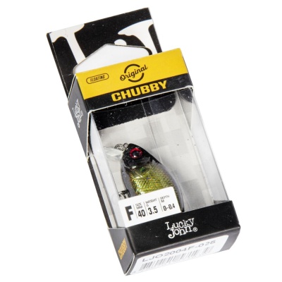 Воблер Lucky John Original CHUBBY 40F, 3.5гр, 0-0.4м, 025