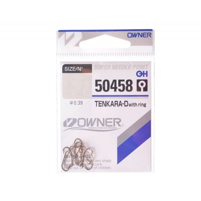 Крючок OWNER Tenkara Down w/eye brown №10 10шт