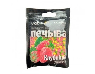 Компонент прикормки Vabik Печиво микс клубника 35г