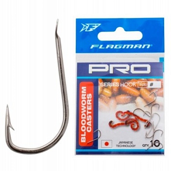 Крючки FLAGMAN Bloodworm Caster Pro #10 10шт