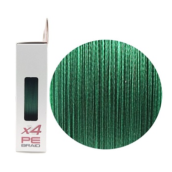 Шнур RUZZA X4 150м Moss Green 0,12мм 6,4кг/14lb