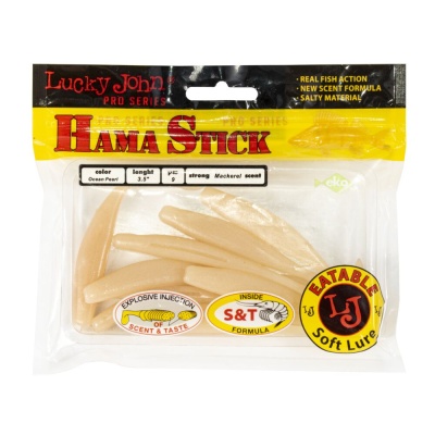 Виброхвосты съедобные искусственные LJ Pro Series WACKY HAMA STICK 08.90/033 9шт.