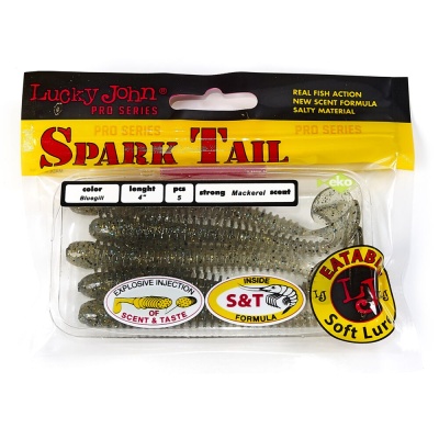Виброхвосты съедоб. искусст. LJ Pro Series Spark Tail 4,0in(10,10)/S08 5шт.