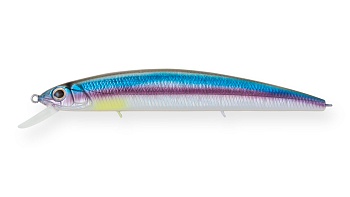 Воблер Strike Pro Montero 90SP 8,6гр, 0,8-1,2м A210-SBO-RP Rainbow Ghost Wakasagi