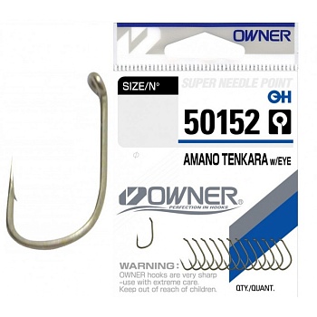 Крючок OWNER Amano Tenkara w/eye brown №10 13шт