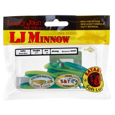 Виброхвосты съедоб. искусст. LJ Pro Series MINNOW 2.2in(05.60)/T50 10шт.