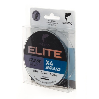 Шнур плет. Salmo Elite х4 BRAID Dark Gray 125/014