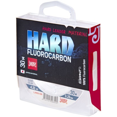 Леска моно. Lucky John FLUOROCARBON Hard 030/026
