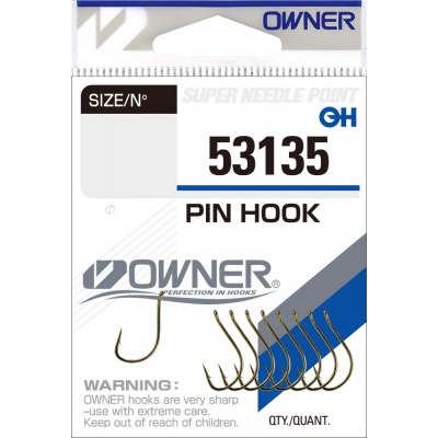 Крючок OWNER Pin Hook gold №12 11шт