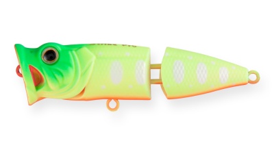 Воблер Поппер составной Strike Pro Pike Pop Joint 75, 11 гр, A178S Lemon Mat Tiger