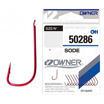 Крючок OWNER Sode red №10 12шт