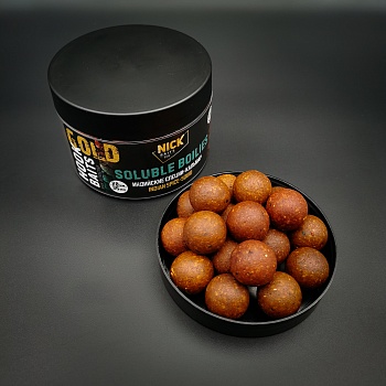 Насадка рыболовная NICK BAITS GOLD "SOLUBLE 20 мм" Индийские специи-Кальмар; банка 35 шт,