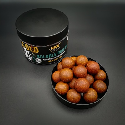 Насадка рыболовная NICK BAITS GOLD "SOLUBLE 20 мм" Индийские специи-Кальмар; банка 35 шт,