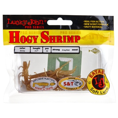 Виброхвосты съедоб. искусст. LJ Pro Series HOGY SHRIMP 2,2in(05.60)/S18 10шт.