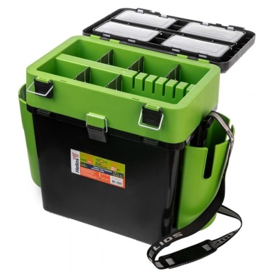 Ящик рыболовный зимний Helios FISH BOX 19л двухсекционный 39.5x25.5x38см