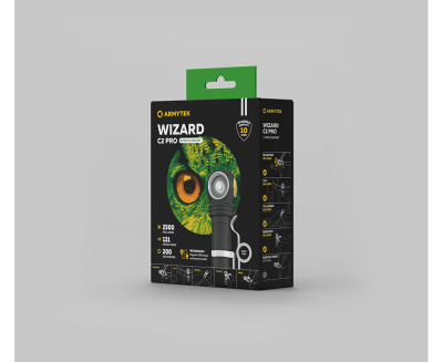 Налобный фонарь Armytek Wizard C2 Pro, белый, 2500лм