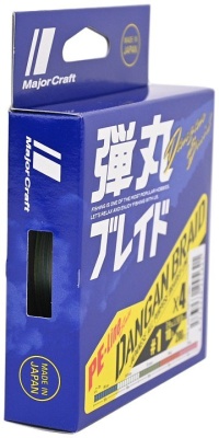 Шнур Major Craft 200m X4 (мультиколор) DB4-200MC #0.8/0.12mm 14lb/6.1kg