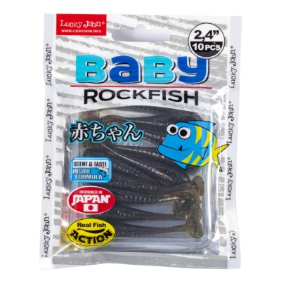 Виброхвосты съедоб. искусст. LJ Pro Series BABY ROCKFISH 2,4in(06.10)/S21 10шт.