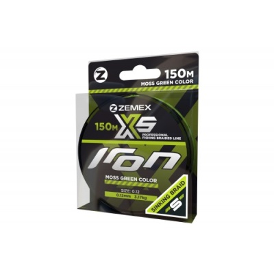 Плетеный шнур ZEMEX REXAR X5 150 m, d 0.14 mm, light green