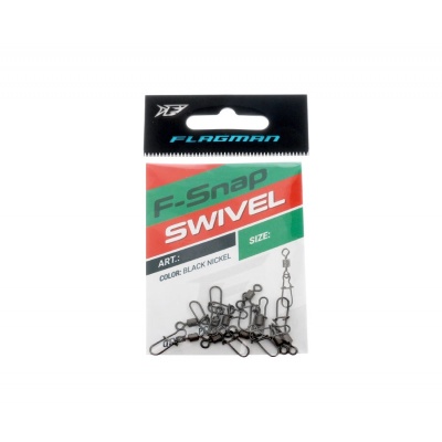 Вертлюг с застежкой американка FLAGMAN Swivel-F Snap #12