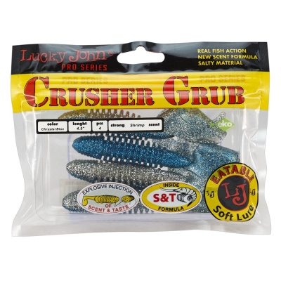 Твистеры съедоб. искусст. LJ Pro Series CRUSHER GRUB 4,5in(11,40)/T05 4шт.