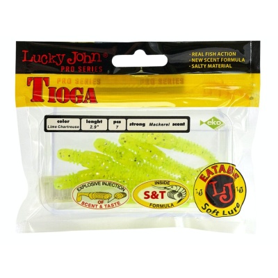 Виброхвосты съедобные искусственные LJ Pro Series TIOGA 3.0in(07.50)/071 7шт.