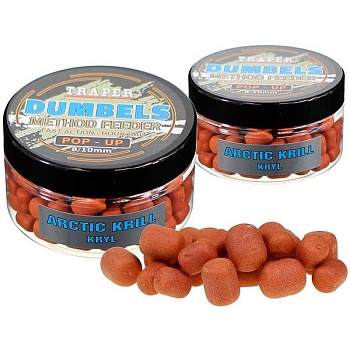 Бойлы Traper Boilies Dumbels Pop-up 8-10 мм/30 г Dzika róża (Дикая роза)
