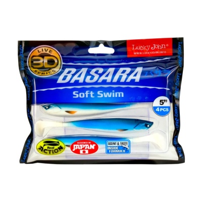 Виброхвосты LJ 3D Series BASARA SOFT SWIM 5.0in(12,70)/PG12 4шт.