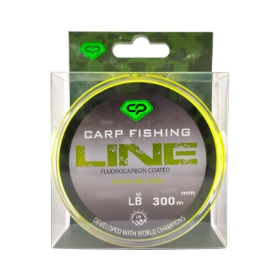 Леска CARP PRO Fluorocarbon Coated Fluo Yellow 300м 0,261мм