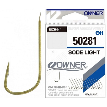 Крючок OWNER Sode Light brown №15 14шт
