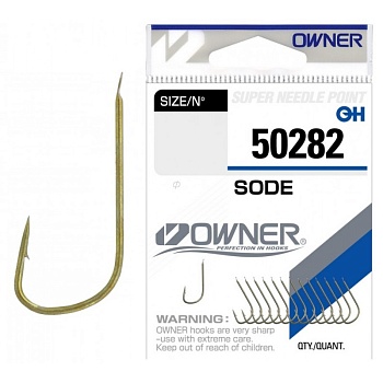 Крючок OWNER Sode brown №18 15шт