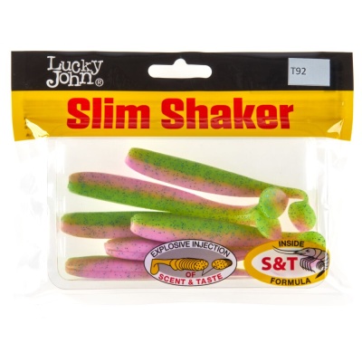 Виброхвосты съедоб. искусст. LJ Pro Series SLIM SHAKER 4in (10.00)/T92 6шт.