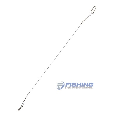 Поводок FLAGMAN Titanium Wire 2,4кг 7см 0,15мм 2шт