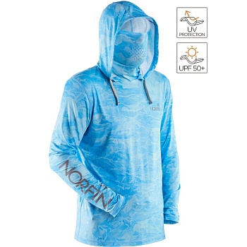 Джемпер Norfin SUN PRO WAVES HOODIE BLUE 05 р.XXL