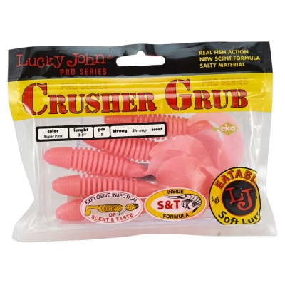 Твистеры съедоб. искусст. LJ Pro Series CRUSHER GRUB 3,9in(09.90)/F05 5шт.