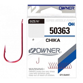 Крючок OWNER Chika red №12 13шт