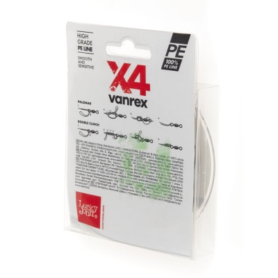 Шнур плет. Lucky John Vanrex х4 BRAID Moss Green 125/008