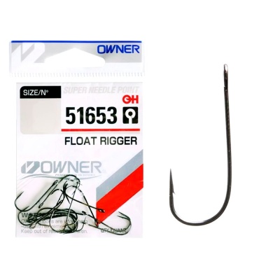 Одинарный крючок OWNER FLOAT RIGGER №10 (12шт)