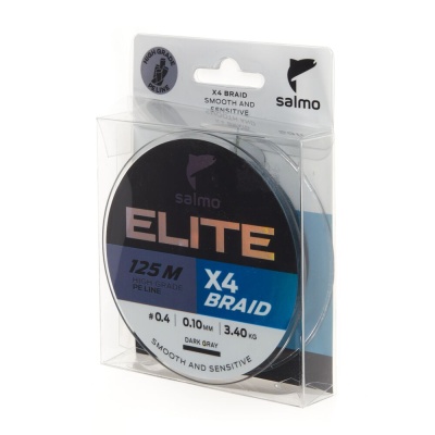 Шнур плет. Salmo Elite х4 BRAID Dark Gray 125/010